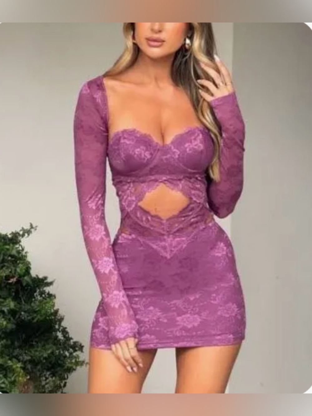 MORGANA MINI DRESS PURPLE - M